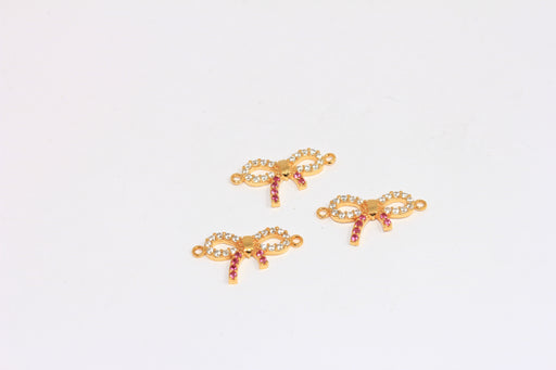Shiny Gold Bow Charms