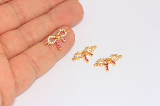 Shiny Gold Bow Charms