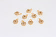 Shiny Gold Heart Lock Charms