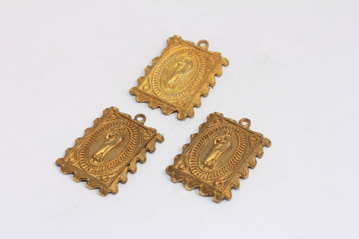 Brass Mother Mary Pendant