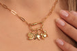 Gold Necklace With Cute Summer Charms