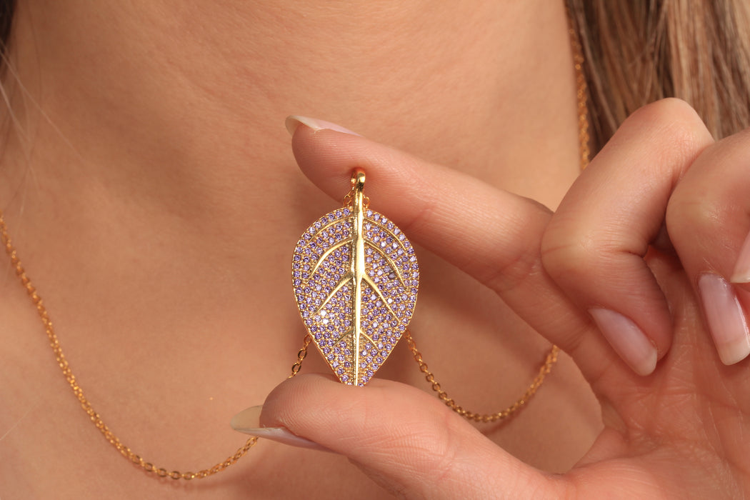 17'' 24 Ayar Parlak Altın Kalp Kolye, Kırmızı Mineli Kalp Kolye,