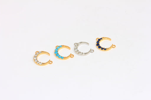 Shiny Gold Moon Charms
