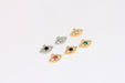 Gold Or Rhodium Evil Eye Charm