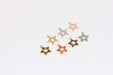 Rose Gold Or Rhodium Star Charms