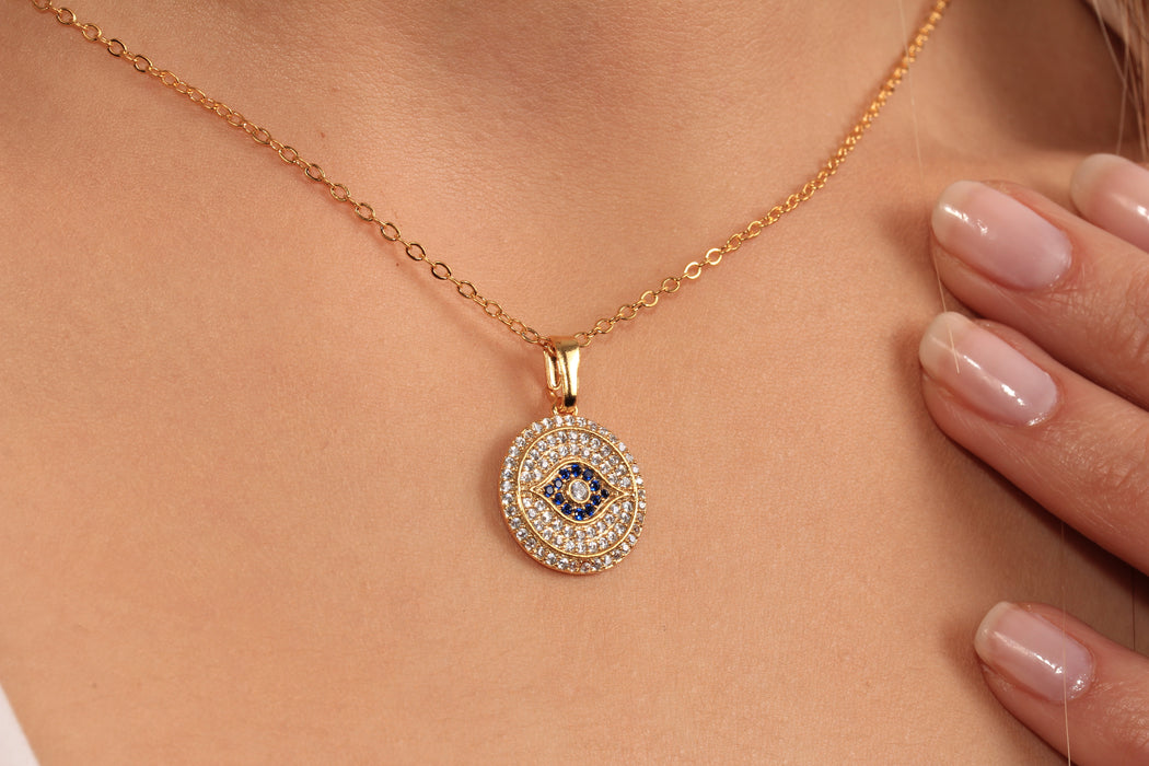 17'' 24 Ayar Parlak Altın Kalp Kolye, Kırmızı Mineli Kalp Kolye,