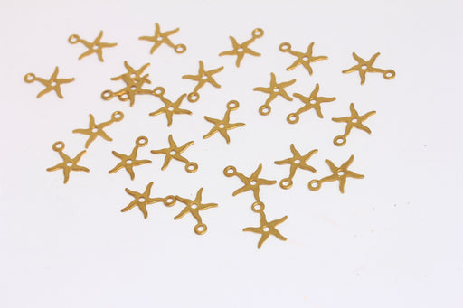 Brass Starfish Charms