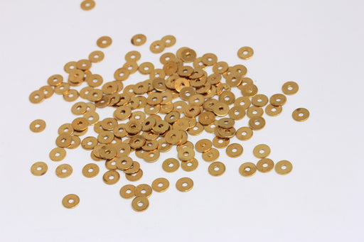 Brass Round Disc Beads