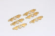 Brass Heart Charms