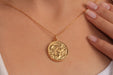 Gold Necklace With Dragon Medallion