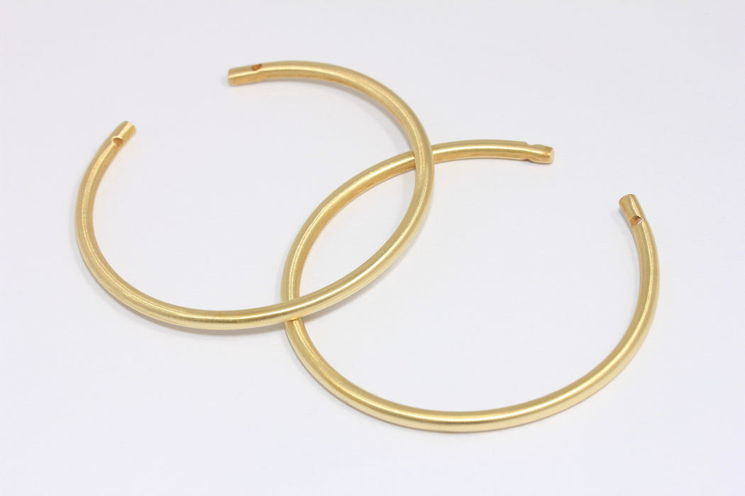 3mm Raw Brass Wire Bracelet Cuff, Tiny Brass Bracelet Bangle, CHK326