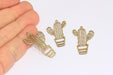 Brass Cactus Pendant
