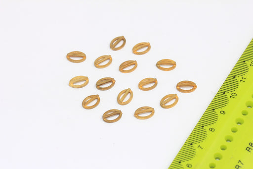 Oval Leather Cord Charms For Bracelet Knotting