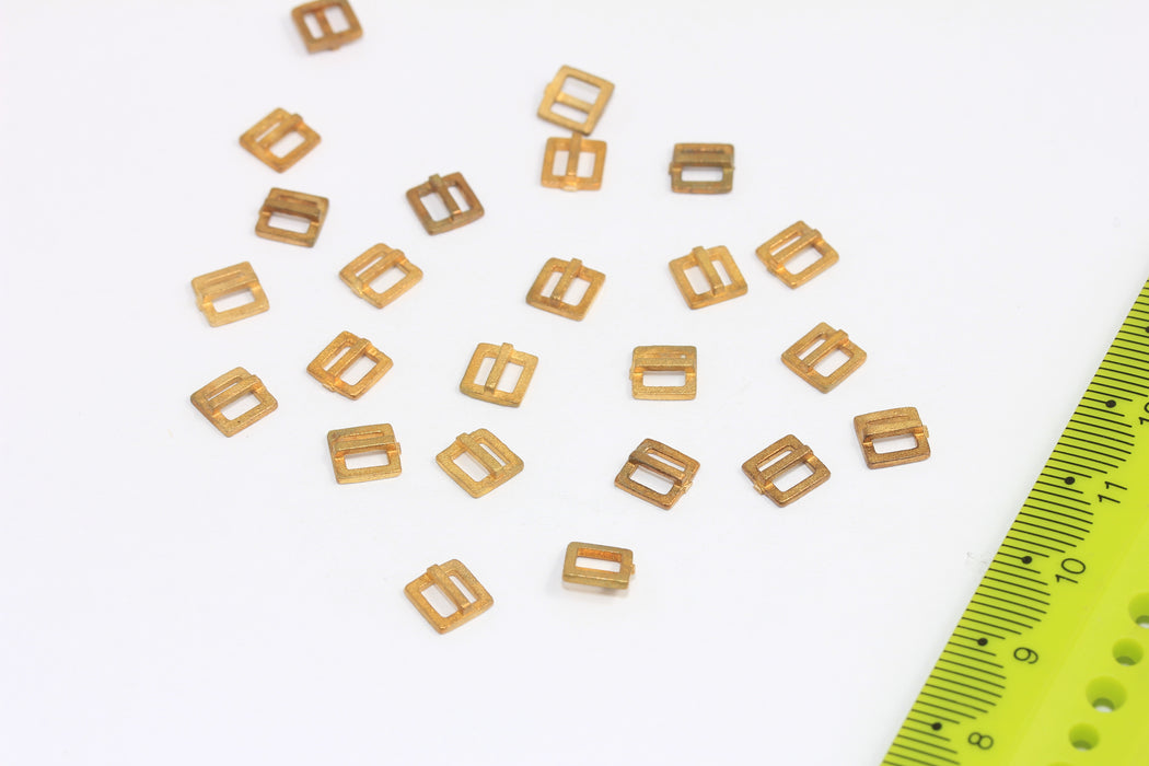 Square Leather Cord Charms For Bracelet Knotting
