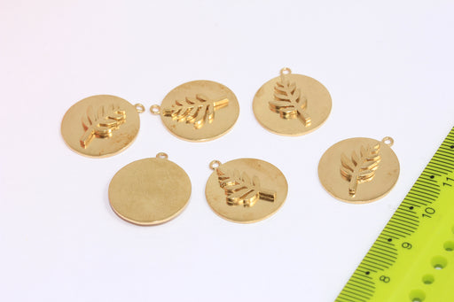 Brass Leaf Pendant