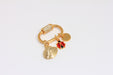 Shiny Gold CZ Oval Screw Clasps