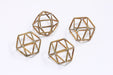 Brass Open Pyramid Charms