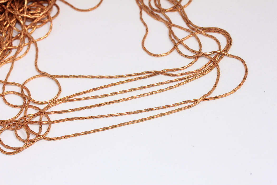 1,2mm Raw Copper Cable Chains, Knitted Copper Chains, Snake Chain, BXB337-5