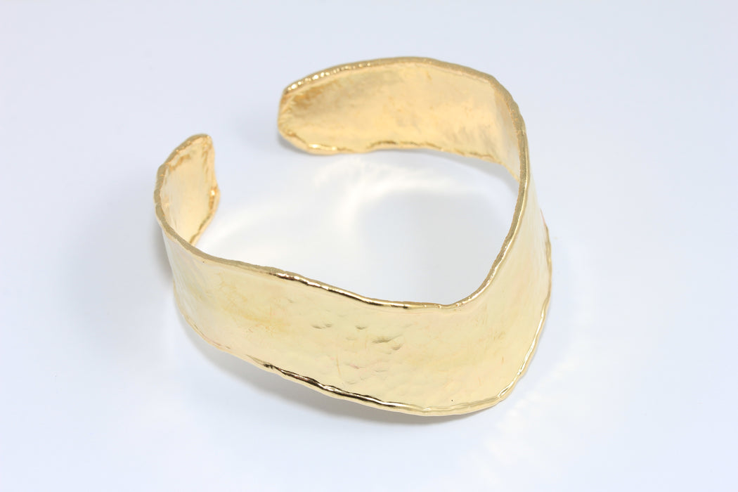 Raw Brass Chevron Cuff Bracelet, Handmade Domed Brass Bracelet Bangle, TVF2