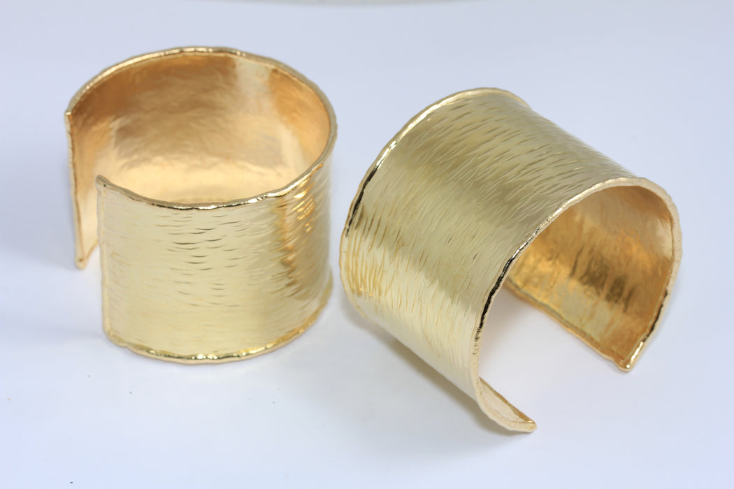 45x160mm Raw Brass Cuff Bracelet, Hammered Bangle Bracelet, Cuff Bracelet, Wide Handmade Bracelet, Raw Brass Findings, TVF9