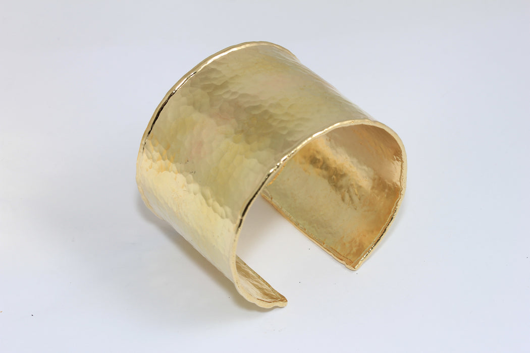 45mm Raw Brass Hammered Cuff Bracelet, Handmade Brass Bracelet Bangle, TVF19