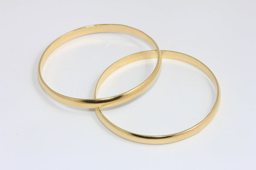 6mm Raw Brass Cuff Bracelet, Adjustable Flat Bracelet, Closed Cuff Bracelet, TVF26