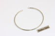 Rhodium Plated Wire Expandable Bangle