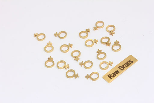 Brass Gender Sign Symbol Pendants
