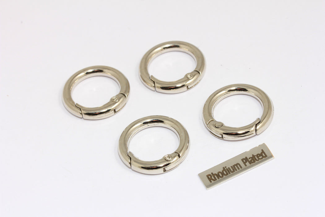 Rhodium Plated Key Chain Ring