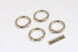 Rhodium Plated Key Chain Ring