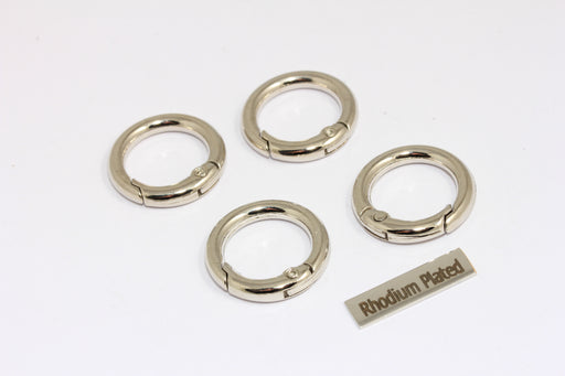 Rhodium Plated Key Chain Ring