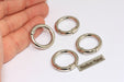 Rhodium Plated Key Chain Ring
