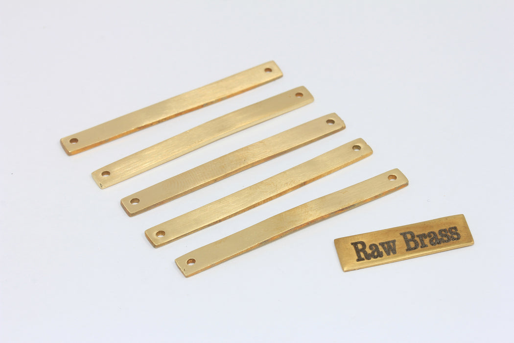 5x50mm Raw Brass, Stamping Blank, Brass Rectangle Bar, AE265