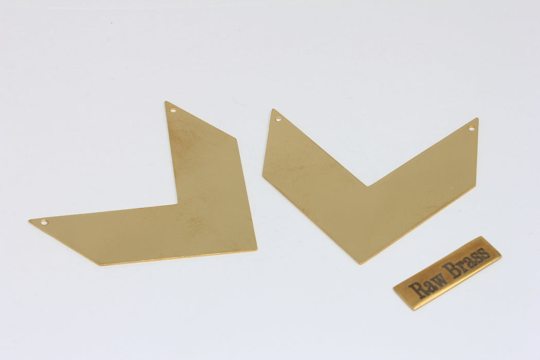 50x50 mm Ham Pirinç Şevron Kolye, Şevron Kolye, SOM238