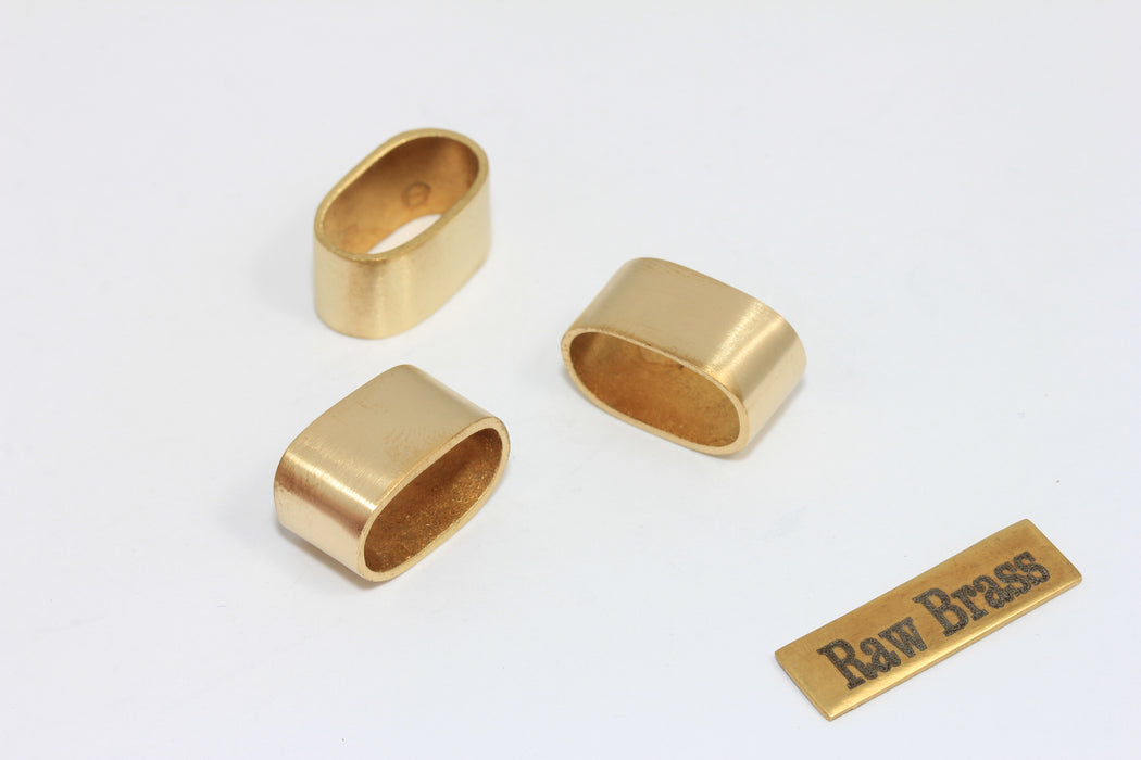 Misura interna 9x16,5 mm Anello ovale in ottone grezzo, connettore, giunti, SOM305