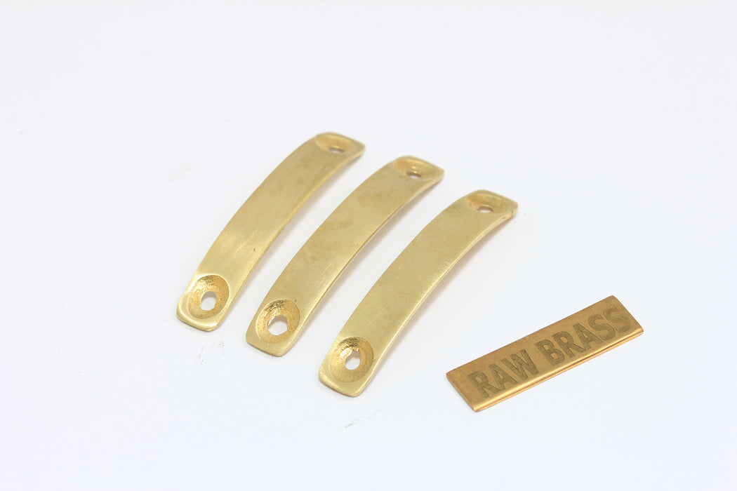 8x40mm Ham Pirinç Kavisli Çubuk, Bilezik Bağlantı Çubuğu, Ham Pirinç Damgalama Çubuğu Boşluğu, İki Delikli Boş Çubuk, AE47