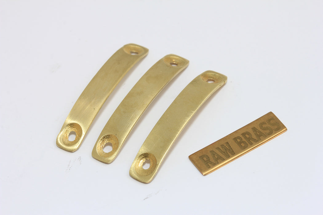 8x40mm Ham Pirinç Kavisli Çubuk, Bilezik Bağlantı Çubuğu, Ham Pirinç Damgalama Çubuğu Boşluğu, İki Delikli Boş Çubuk, AE47