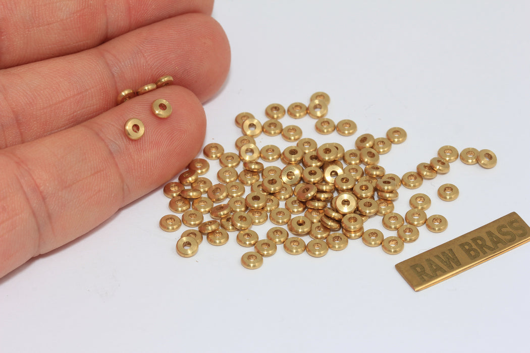 4 mm Ham Pirinç Ara Boncuklar, Pirinç Ara Parçalar, Yuvarlak Boncuklar, Bağlantı Boncukları, MTE947