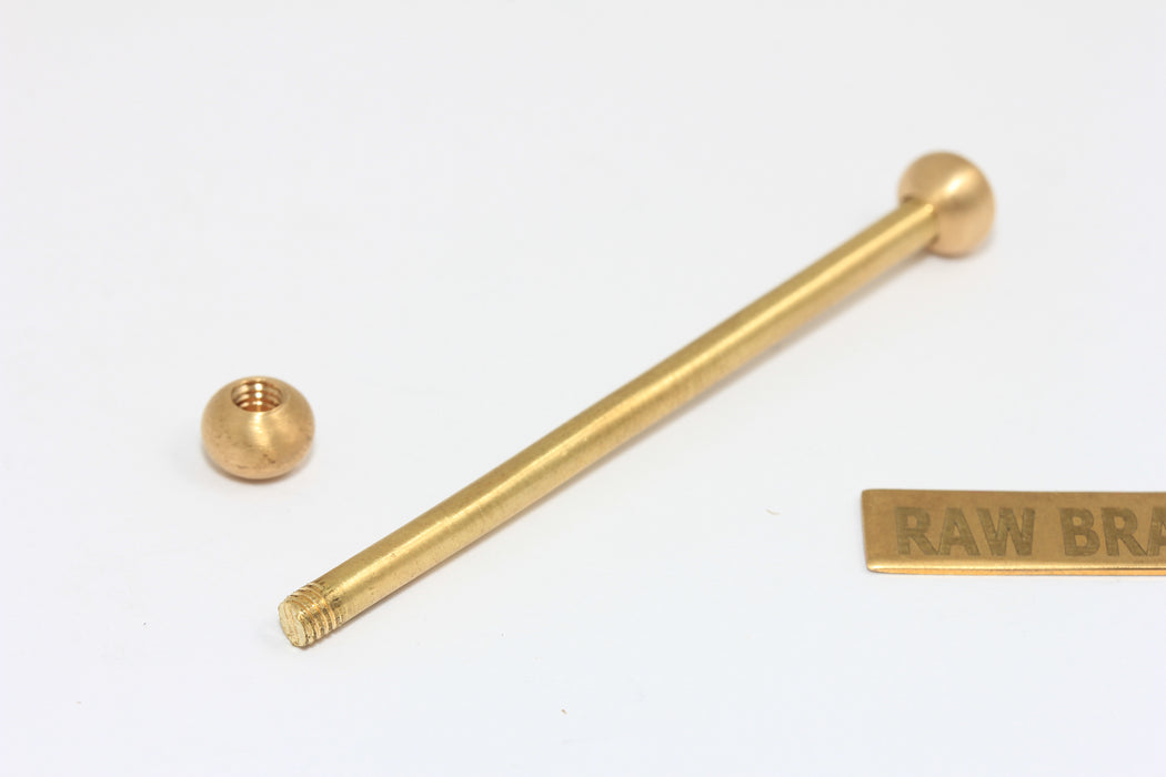 Raw Brass Screw Bar Pendant, 58mm Jewelry Findings, DIY Craft Supplies, MGN124-2