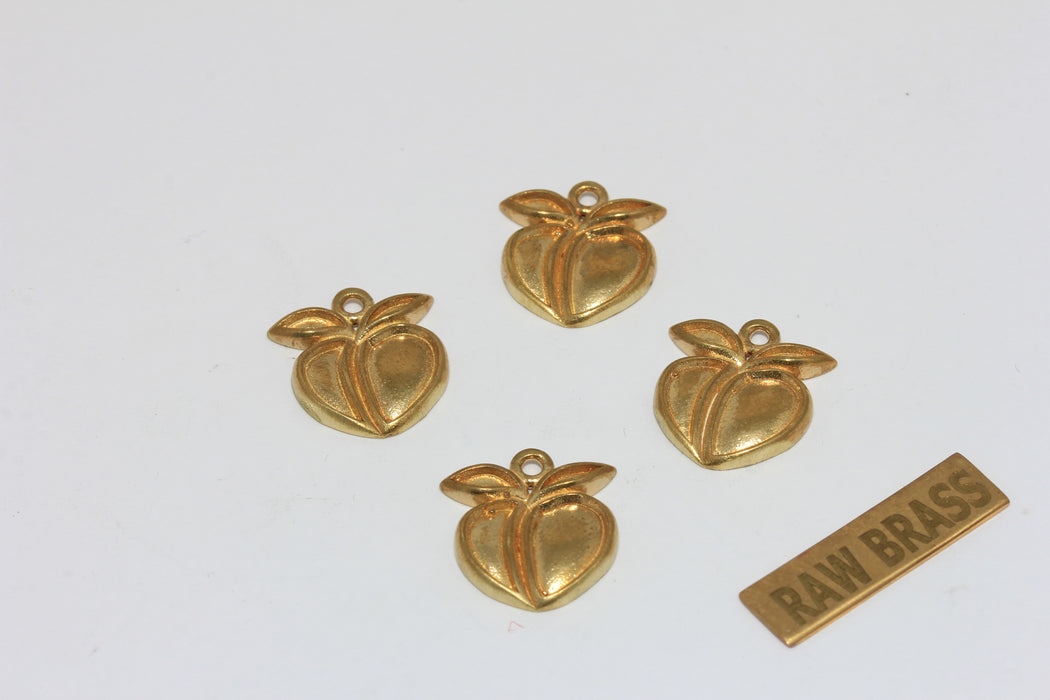 8x15mm 24 ayar Parlak Altın Çilek Charms, Çilek MLS90