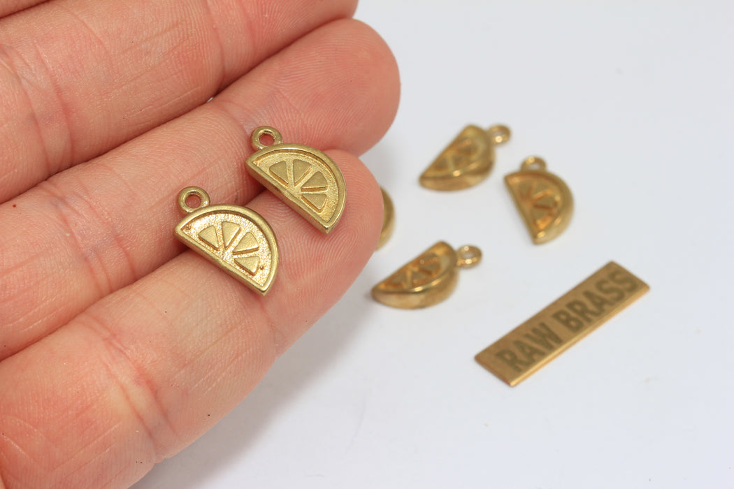 8x15mm 24 ayar Parlak Altın Çilek Charms, Çilek MLS90