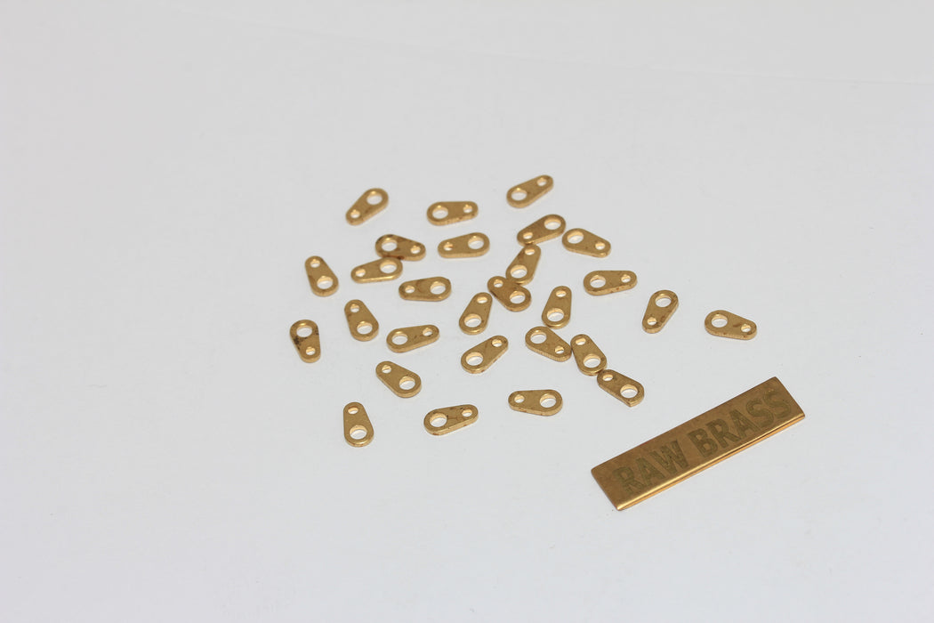 3x6mm Ham Pirinç Kolye Bağlantı Parçası, Zincir Tırnakları, Pirinç EYM1