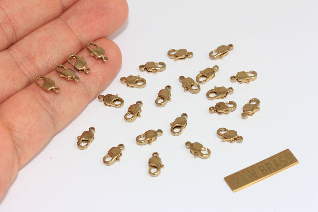 4x10mm Ham Pirinç Istakoz Tokası, Pirinç Pençe Tokası, Ham Pirinç Istakoz Tokası, CLO35