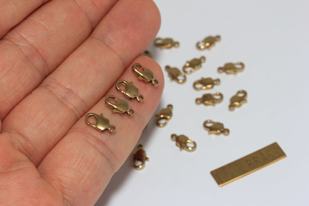 4x10mm Ham Pirinç Istakoz Tokası, Pirinç Pençe Tokası, Ham Pirinç Istakoz Tokası, CLO35