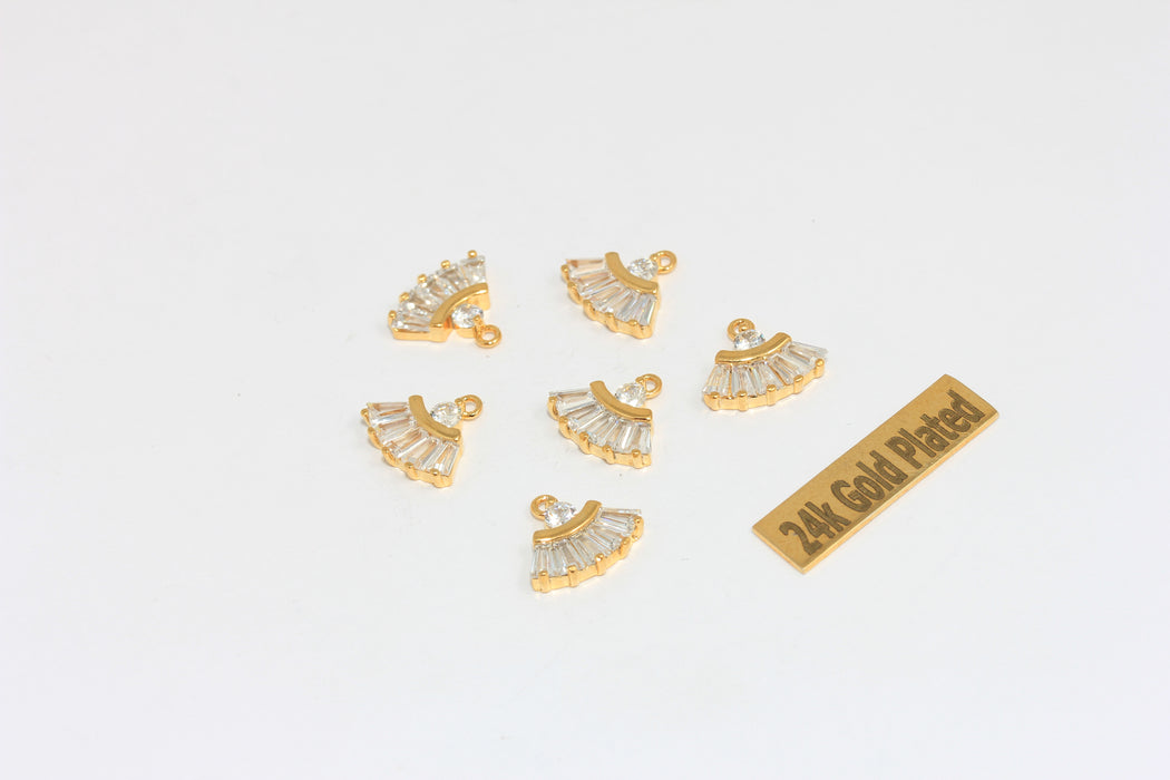 10x12mm 24 Ayar Parlak Altın Küçük Göz Takıları, Halka Küpe BRT841