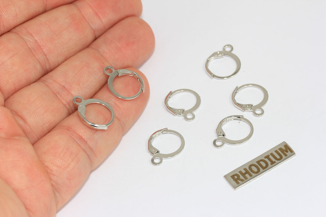 12x14mm Gümüş Renk Leverback Küpe, Leverback , CMR45