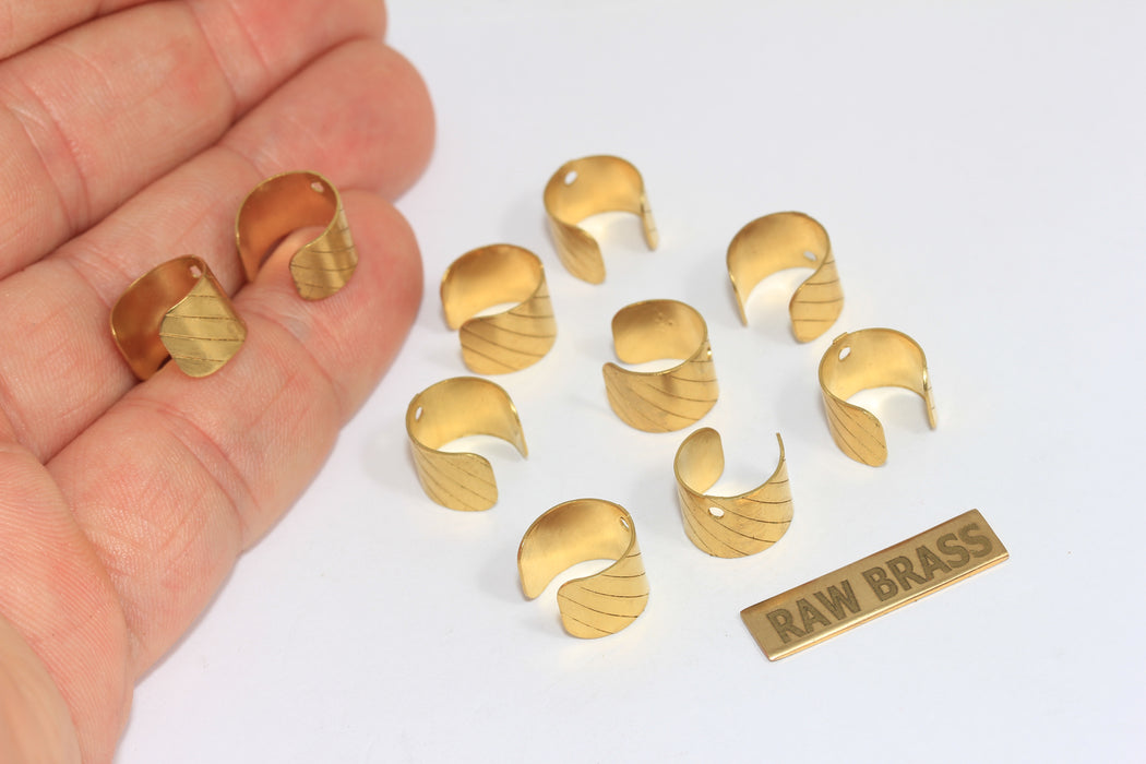 8 mm Ham Pirinç Kulak Manşetleri, Delinmeyen Kulak Manşeti, Kıkırdak Kulak CMR30