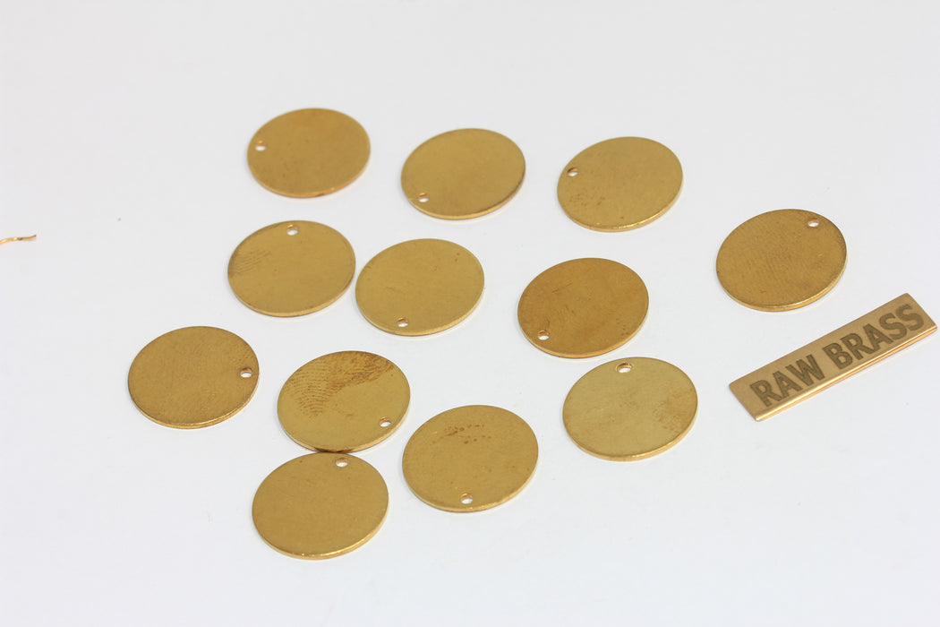 Ciondoli per monete in ottone grezzo da 16 mm, monete, medaglioni, ottone ALS46