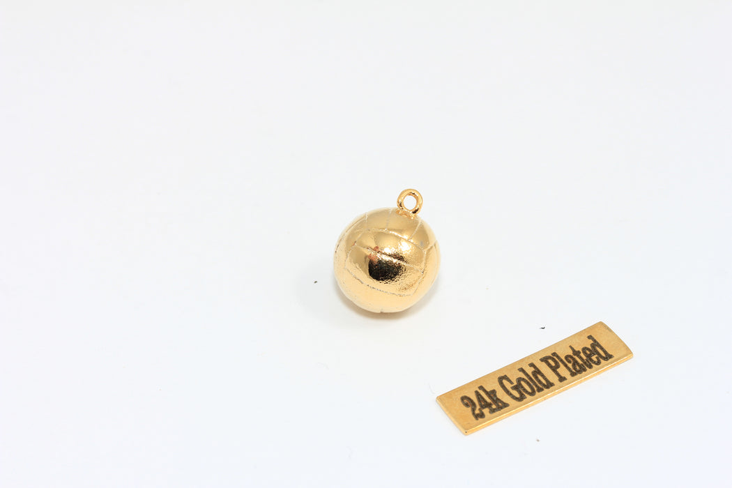 12 mm Rodyum Kaplama Top Boncuklar, Basketbol Boncukları, Düşen Top Boncuklar, Basketbol Takıları, MTE504