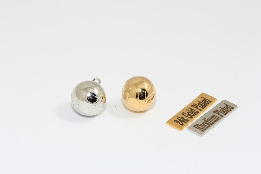 12 mm Rodyum Kaplama Top Boncuklar, Basketbol Boncukları, Düşen Top Boncuklar, Basketbol Takıları, MTE504